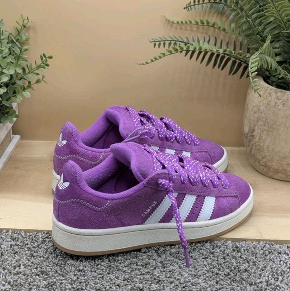 Adidas Campus 00s Women's Size 7 Purple Suede Skate Walking Shoes Casual Comfort - Picture 3 of 8